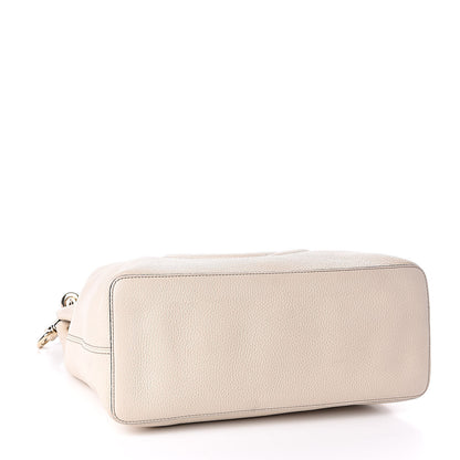 Gucci Pebbled Calfskin Large Soho Hobo Off White 4 of 11