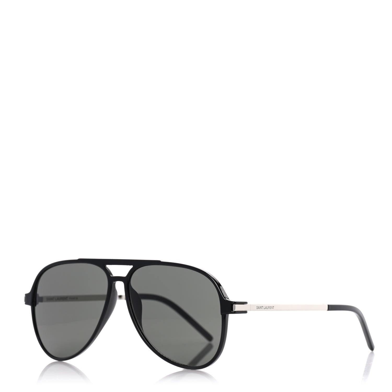 Saint Laurent Aviator Classic 11 Slim Sunglasses Black 1 of 10