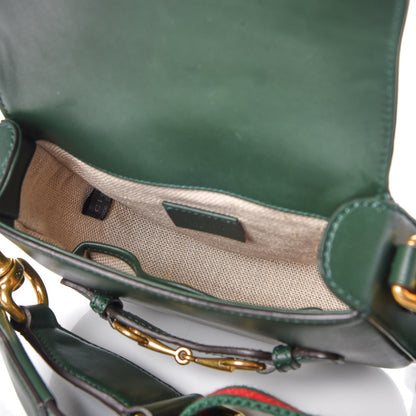 Gucci Calfskin Small Lady Web Shoulder Bag Green 6 of 8