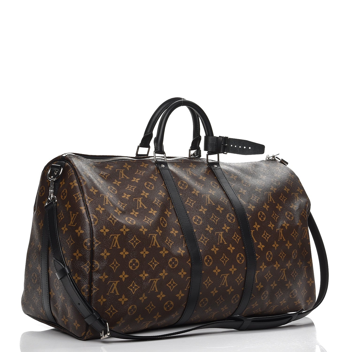 Louis Vuitton Monogram Macassar Keepall Bandouliere 55 4 of 8