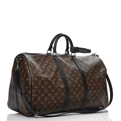 Louis Vuitton Monogram Macassar Keepall Bandouliere 55 4 of 8