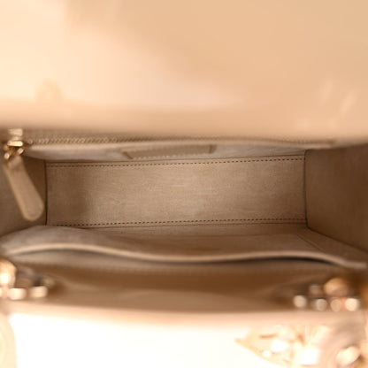 Christian Dior Patent Cannage Small Lady Dior Beige 5 of 10