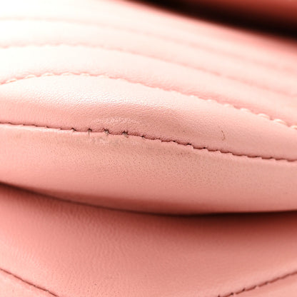 Chanel Lambskin Chevron Quilted Small Trendy CC Dual Handle Flap Bag Light Pink 23 of 25
