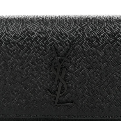Saint Laurent Grain De Poudre Monogram Kate Belt Bag Black 6 of 9