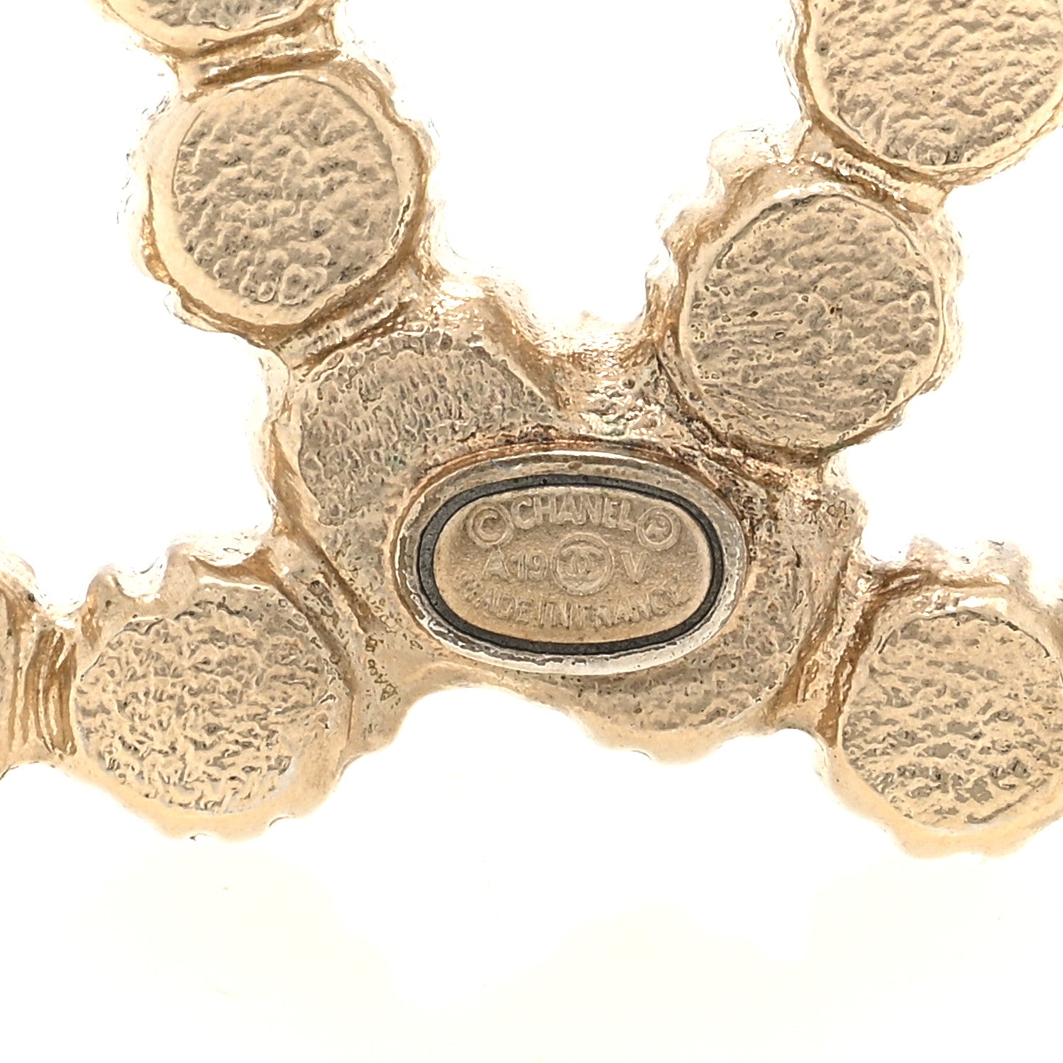 Chanel Pearl CC Brooch Gold 3 of 3