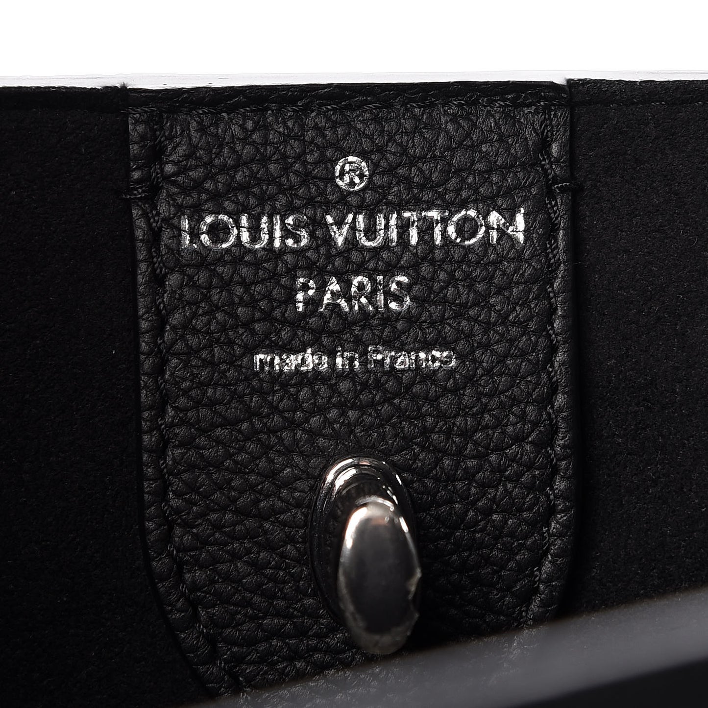 Calfskin Lockme Cabas Black