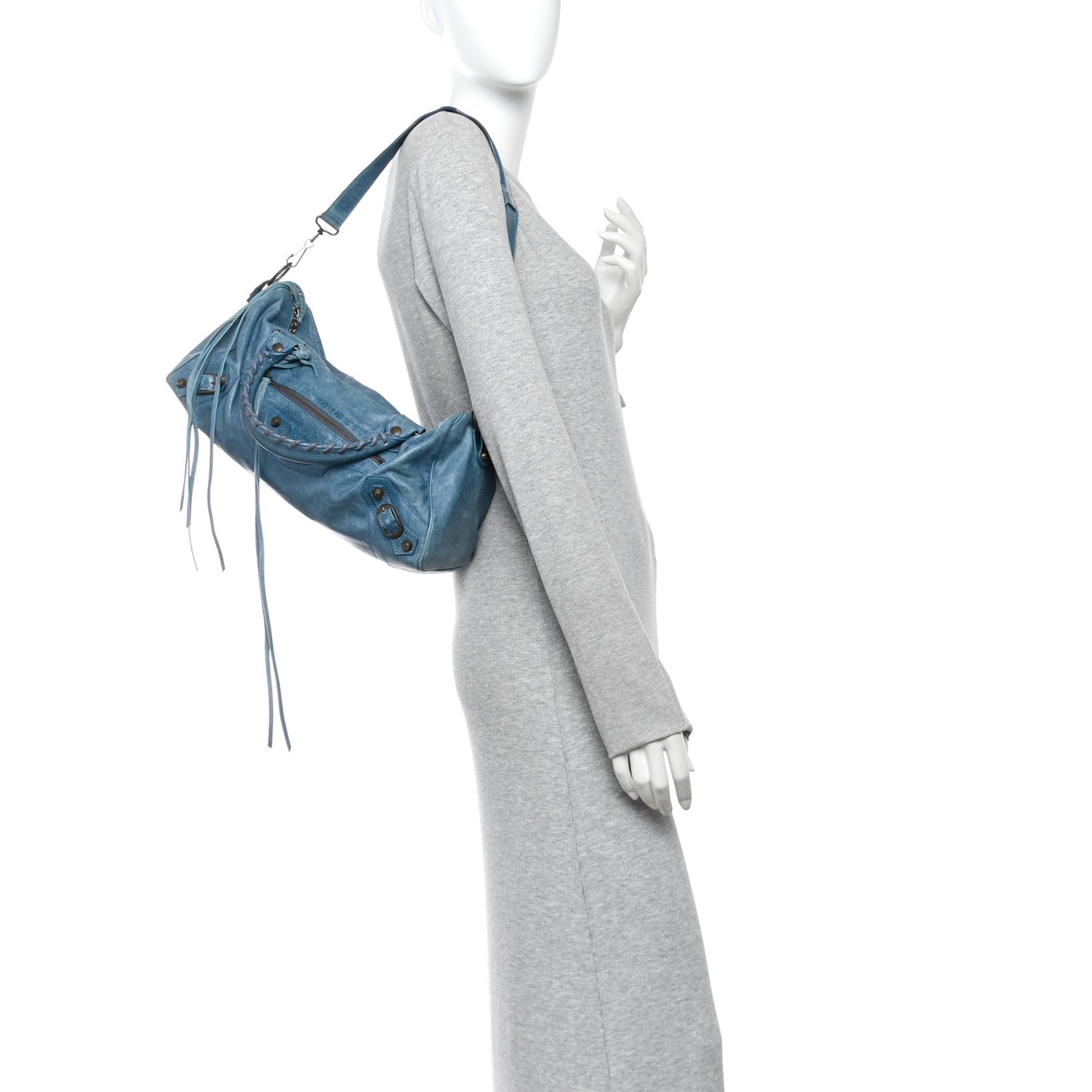 Chevre Classic Hardware Twiggy Bleu
