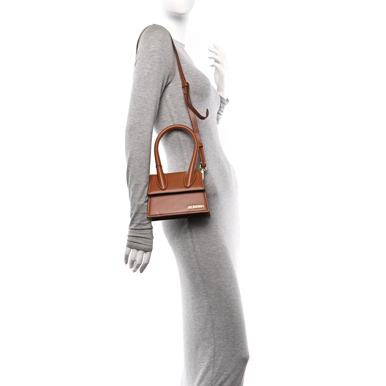 Jacquemus Smooth Calfskin Le Chiquito Moyen Light Brown 2 of 9