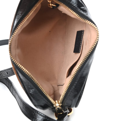 Gucci Suede Patent Web Mini Ophidia Shoulder Bag Nocciola Black 5 of 15
