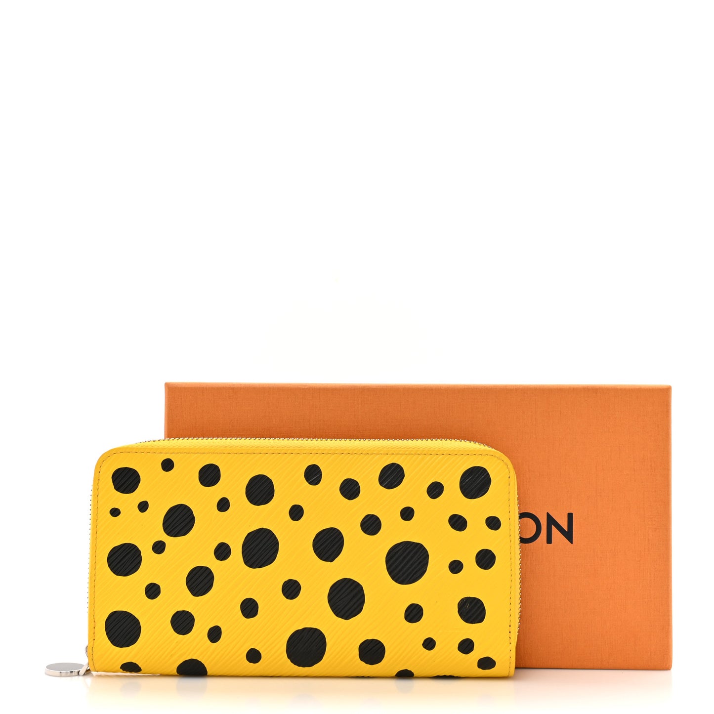 LV X YK Epi Zippy Wallet Yellow Black