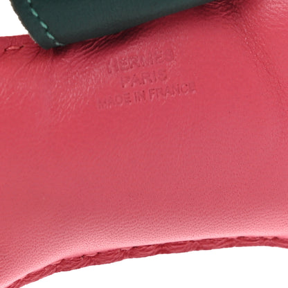 Hermes Milo Lambskin Grigri Rodeo Horse Bag Charm GM Rose Azalee Malachite Lime 3 of 3