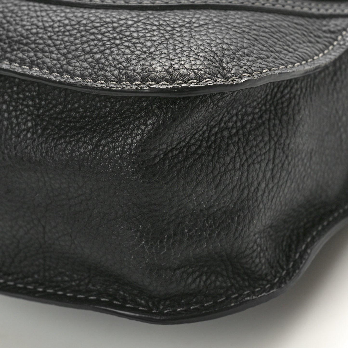 Calfskin Small Marcie Satchel Black