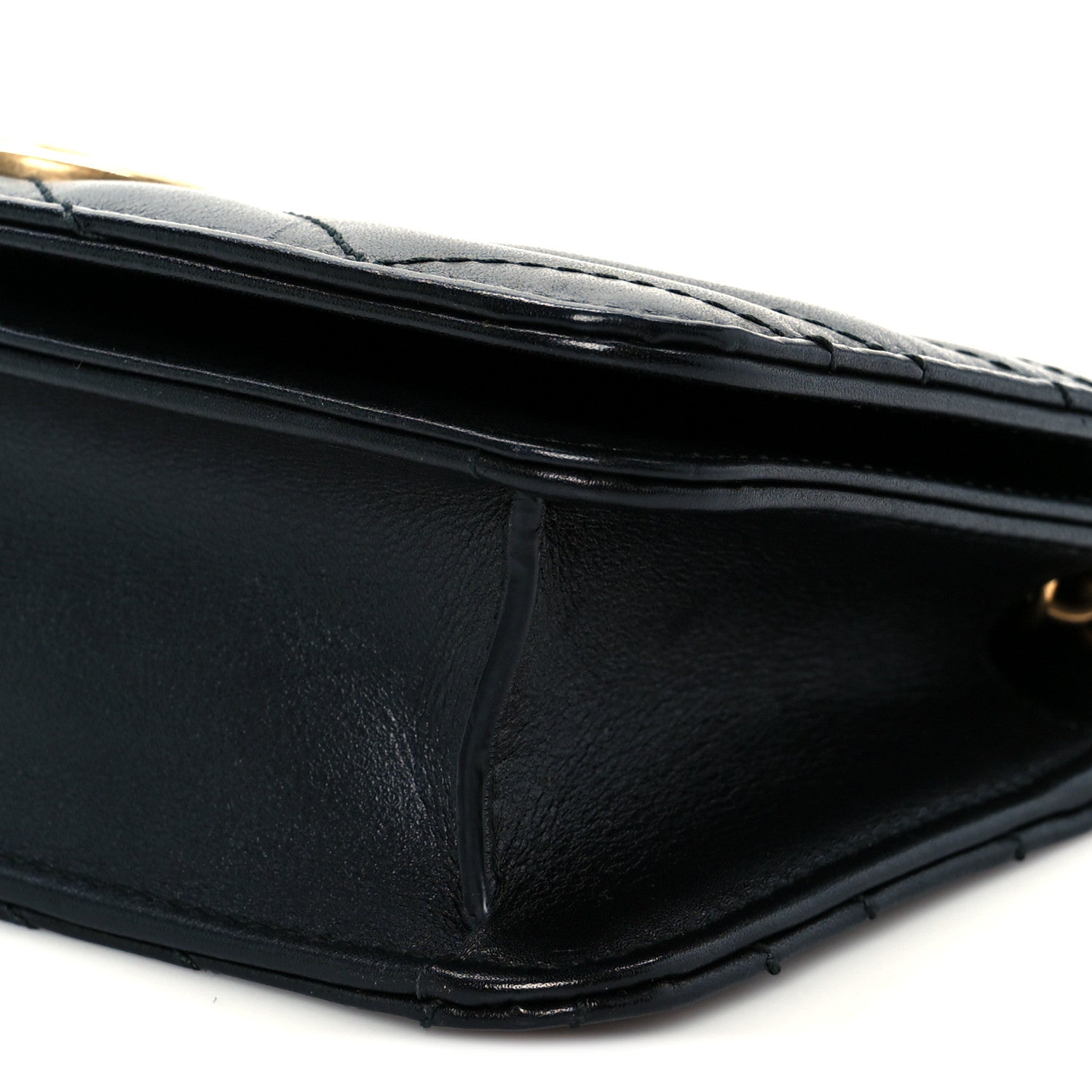 Gucci Calfskin Matelasse GG Marmont Mini Bag Black 16 of 17