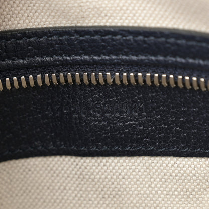 Gucci GG Supreme Monogram Textured Dollar Calfskin Web Small Ophidia Messenger Bag Beige Blue 7 of 10