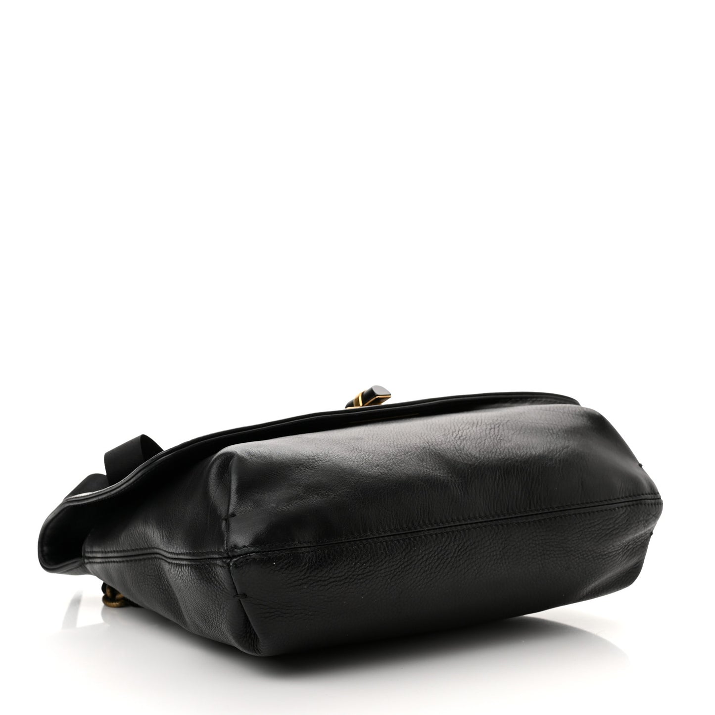 Calfskin Medium Happy Shoulder Bag Black