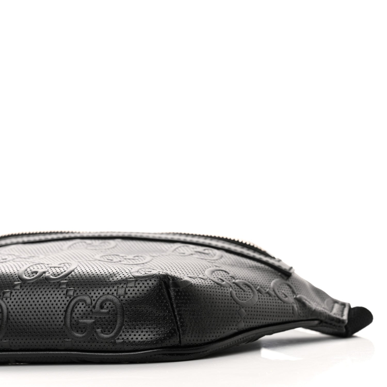 Gucci Calfskin GG Tennis Embossed Belt Bag Black 10 of 10