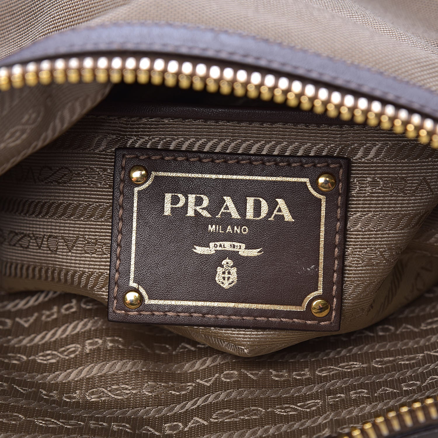 Prada Jacquard Logo Tote Corda Bruciato 6 of 13