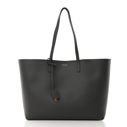 Saint Laurent Calfskin Large Shopping Tote Storm 3 of 14