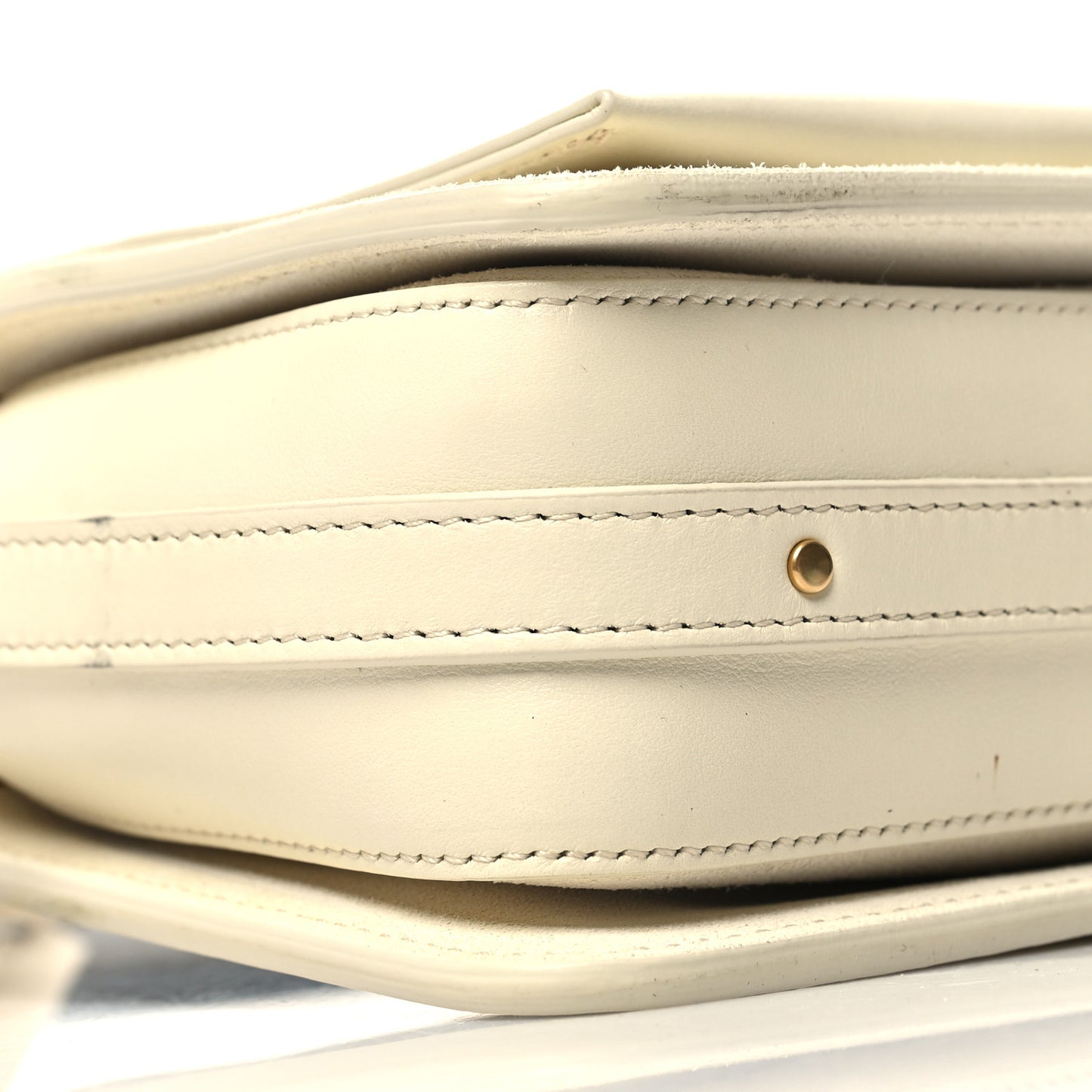 Calfskin Medium Roy Bag Natural White