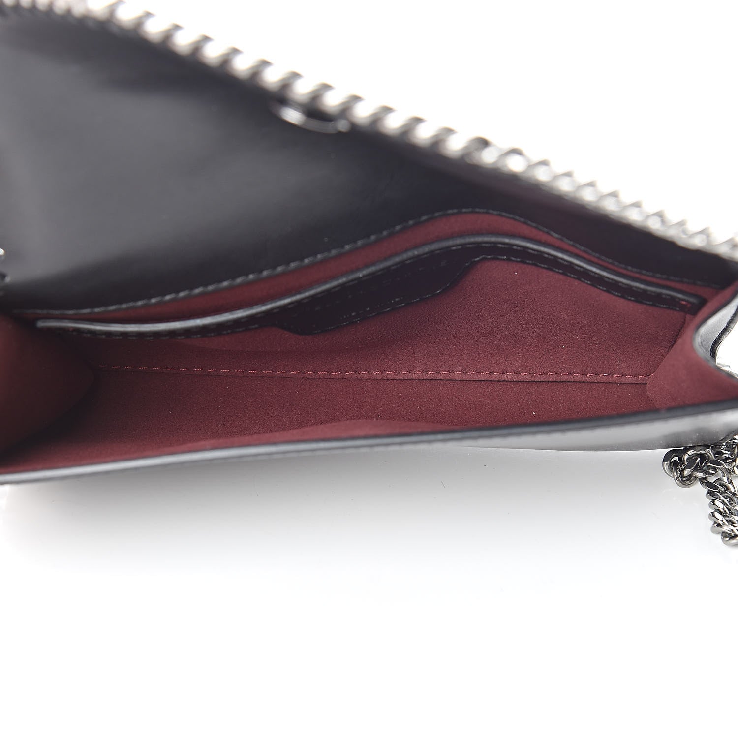 Stella McCartney Eco Alter Nappa Falabella Clutch with Chain Bag Black 5 of 10