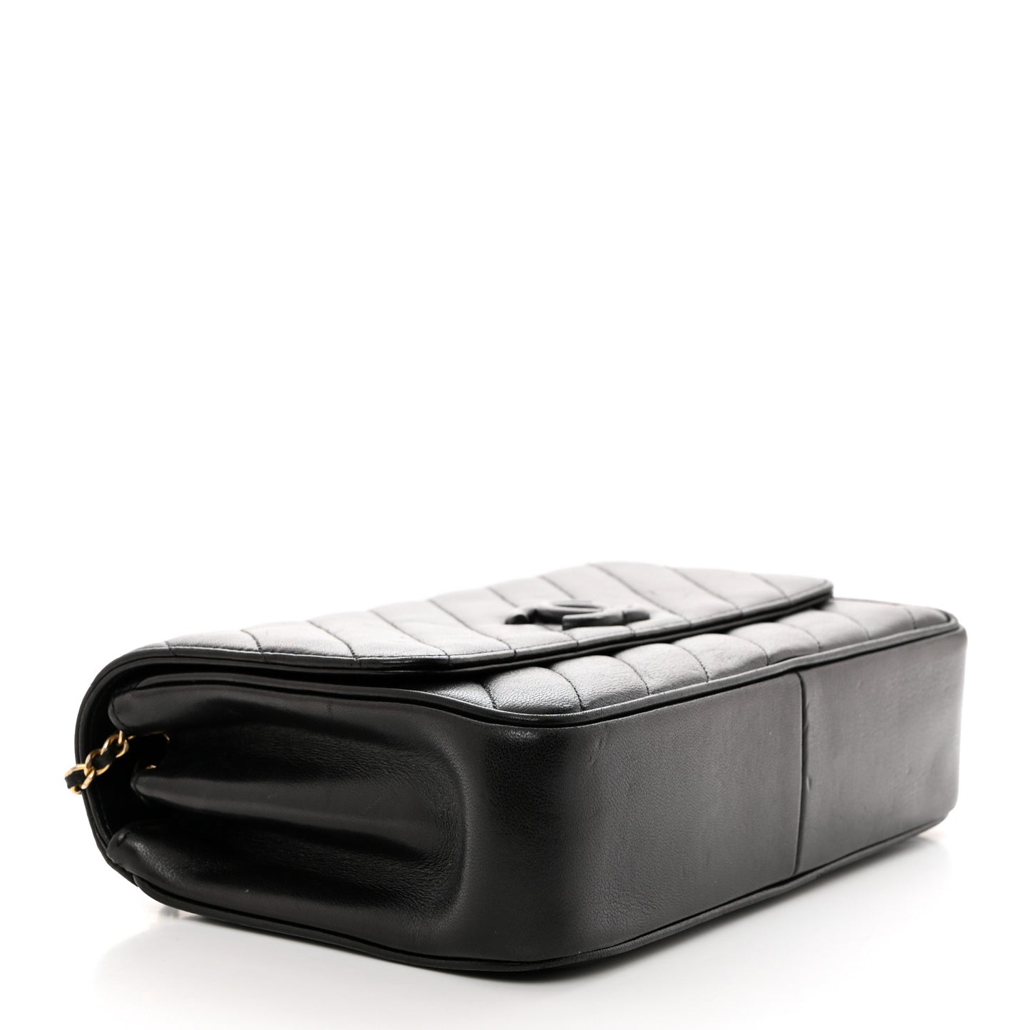 Lambskin Quilted Jumbo Coco Vintage Flap Black