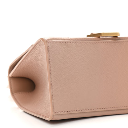 Balenciaga Grained Calfskin Small Hourglass Top Handle Bag Nude Beige 8 of 9