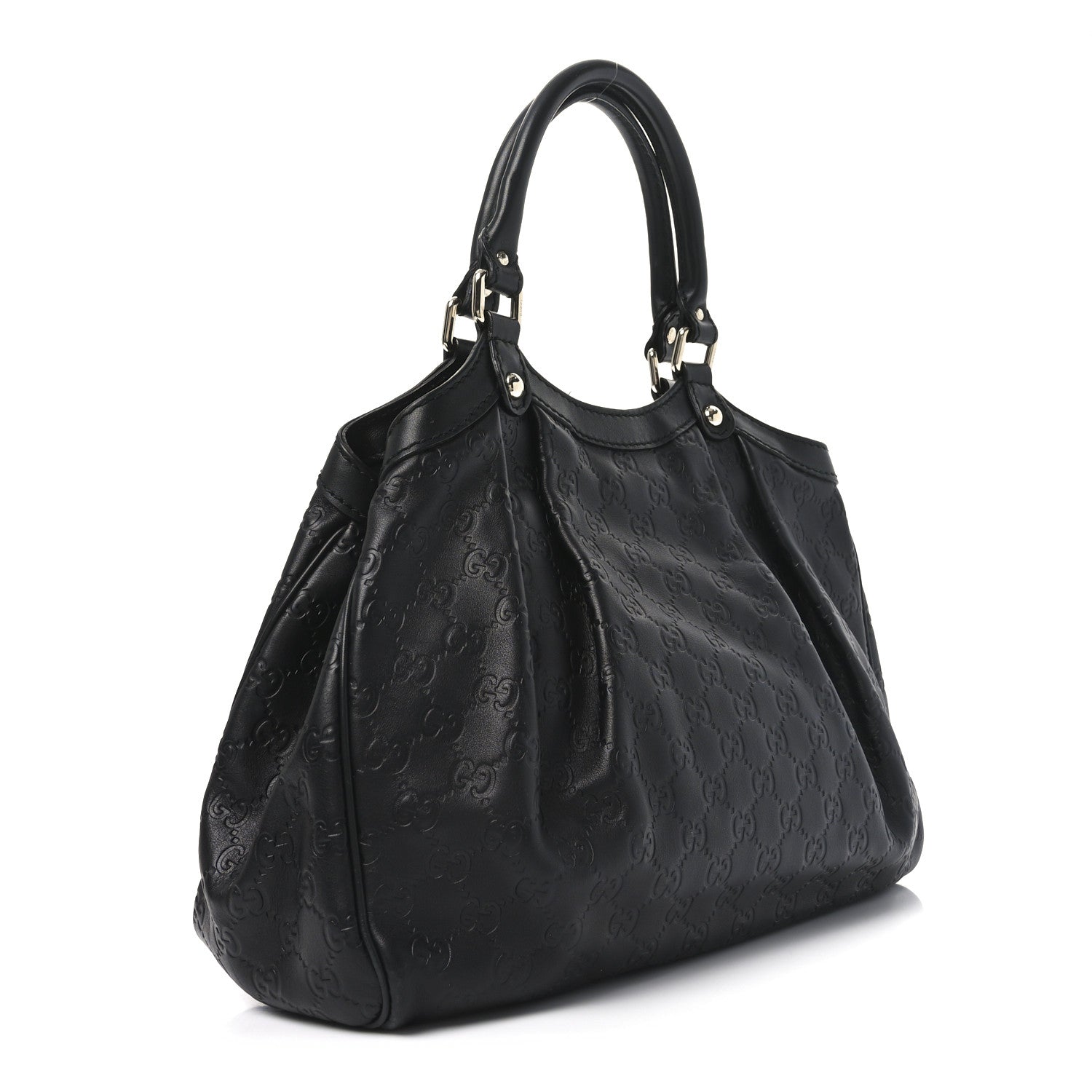 Gucci Guccissima Medium Sukey Tote Black 3 of 10