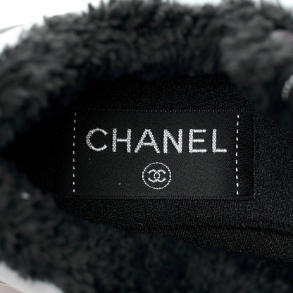 Chanel Fabric Suede Calfskin Logo Sneakers 36.5 Gray 8 of 10