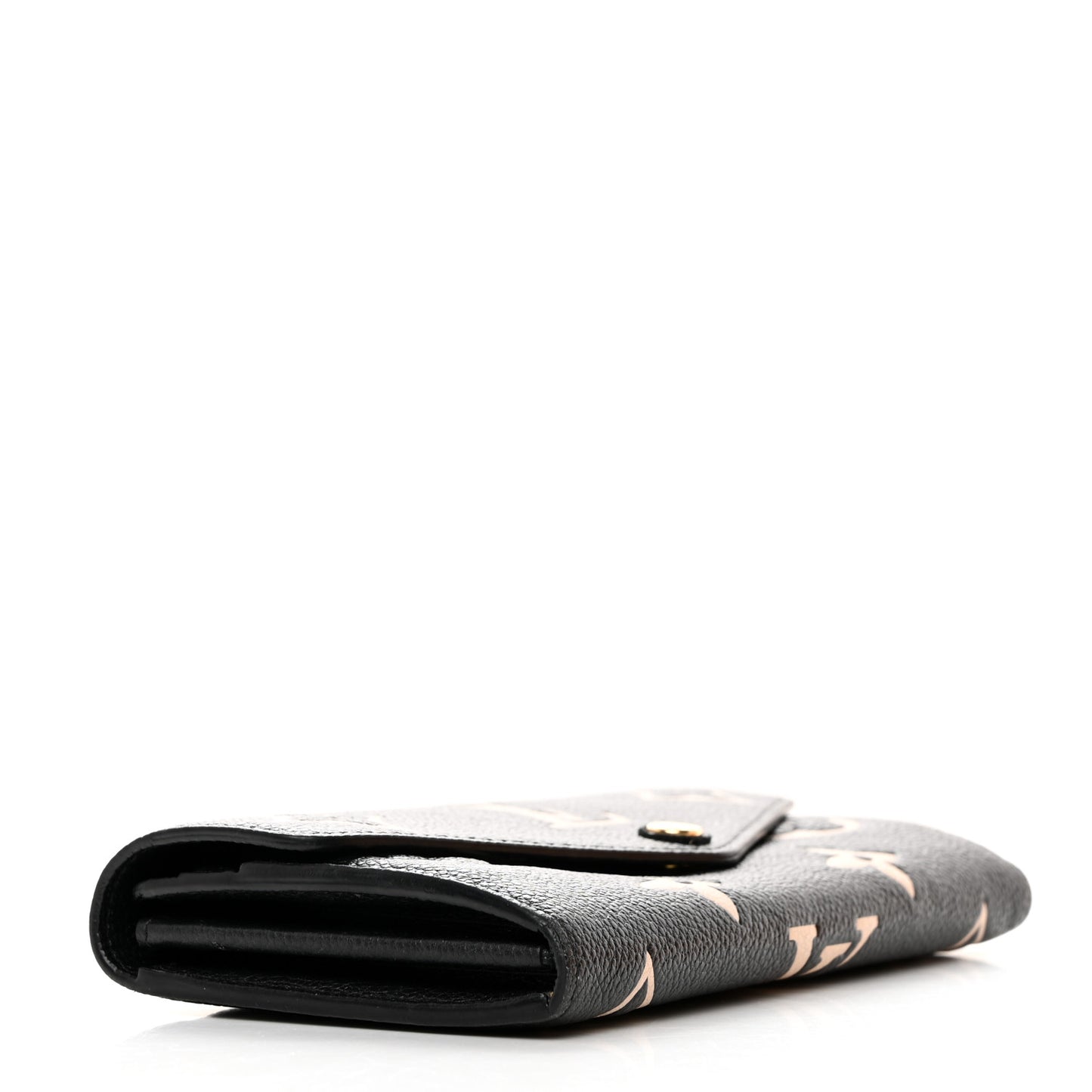 Monogram Empreinte Giant Sarah Wallet Black Beige