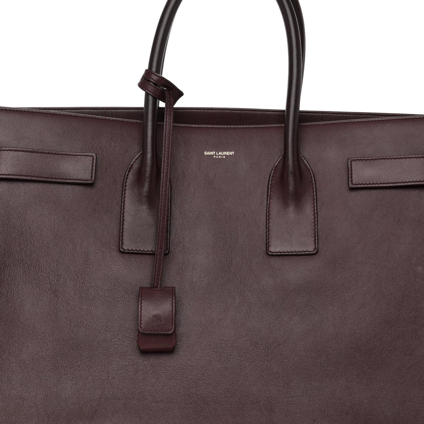 Calfskin Large Sac De Jour Carryall Bordeaux