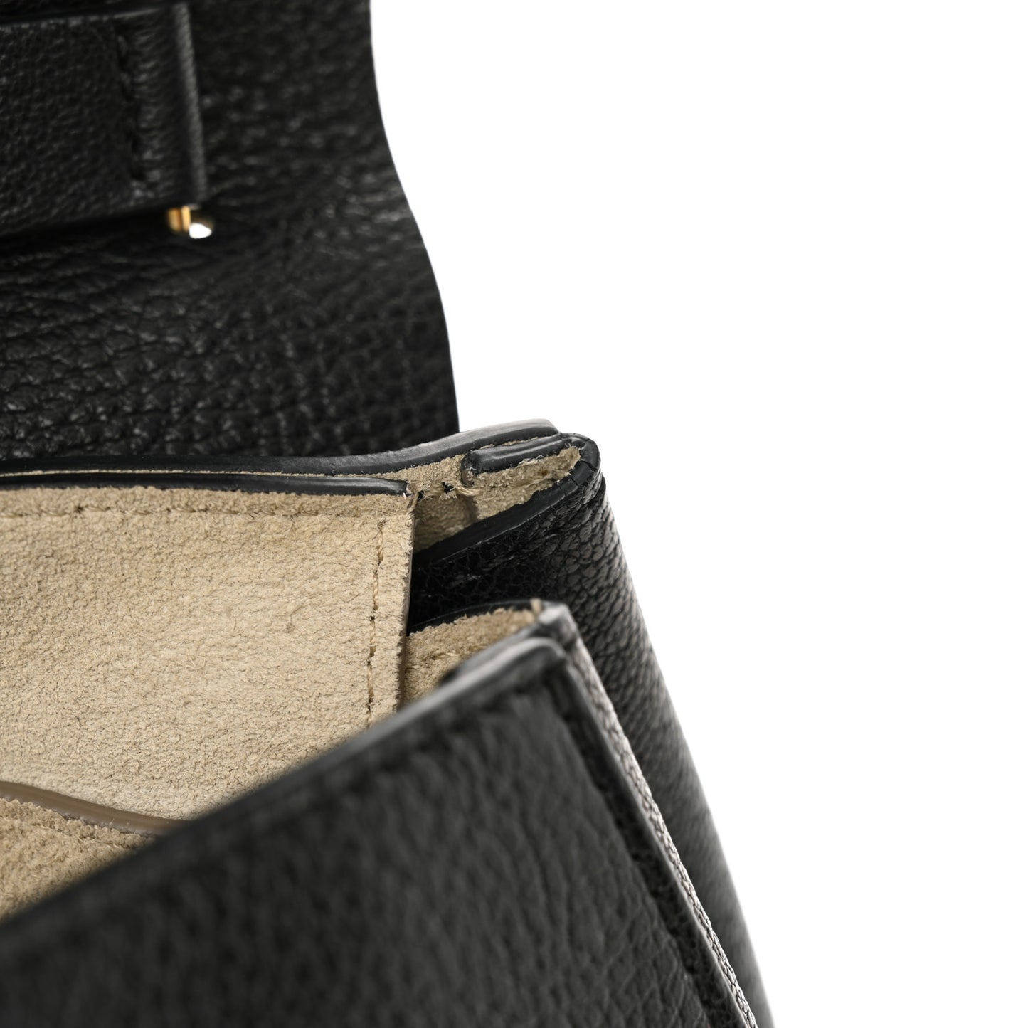 Grained Lambskin Drew Shoulder Bag Black