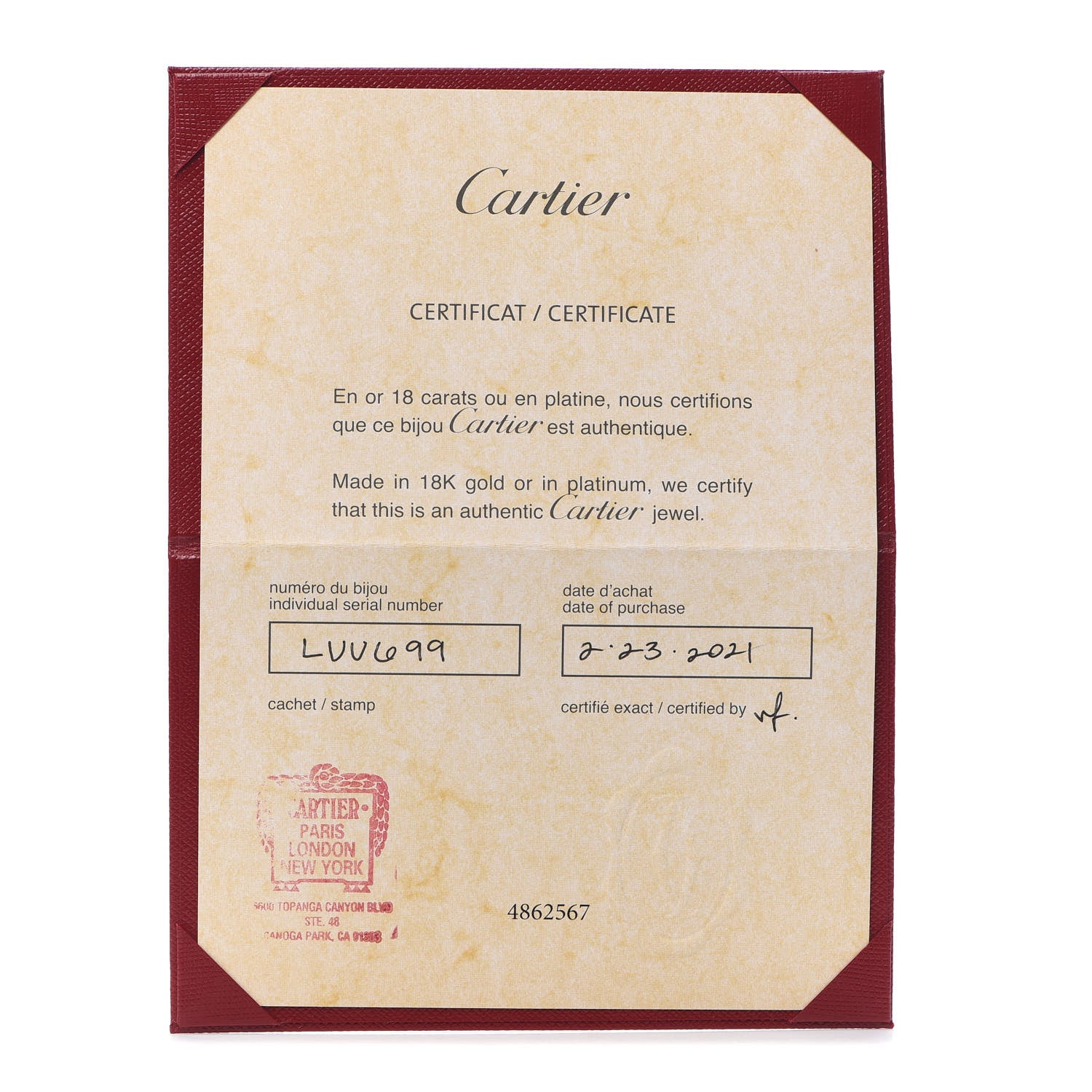 Cartier 18K Yellow Gold LOVE Bracelet 18 6 of 7