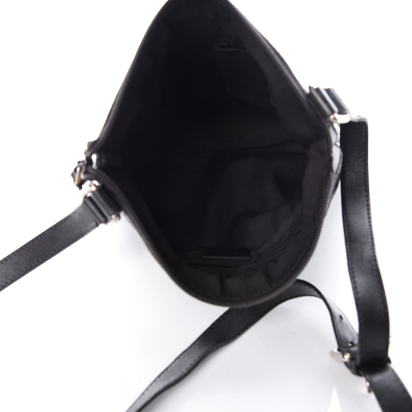 Guccissima Small Flat Messenger Bag Black