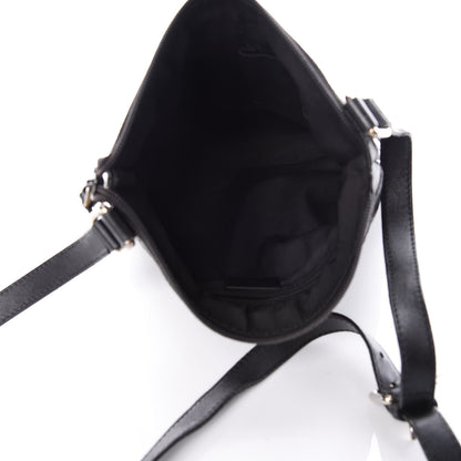 Gucci Guccissima Small Flat Messenger Bag Black 5 of 14