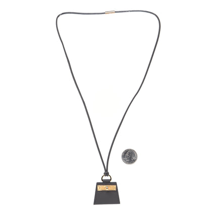 Hermes Swift Small Monpetitkelly Pendant Necklace Etain 2 of 5
