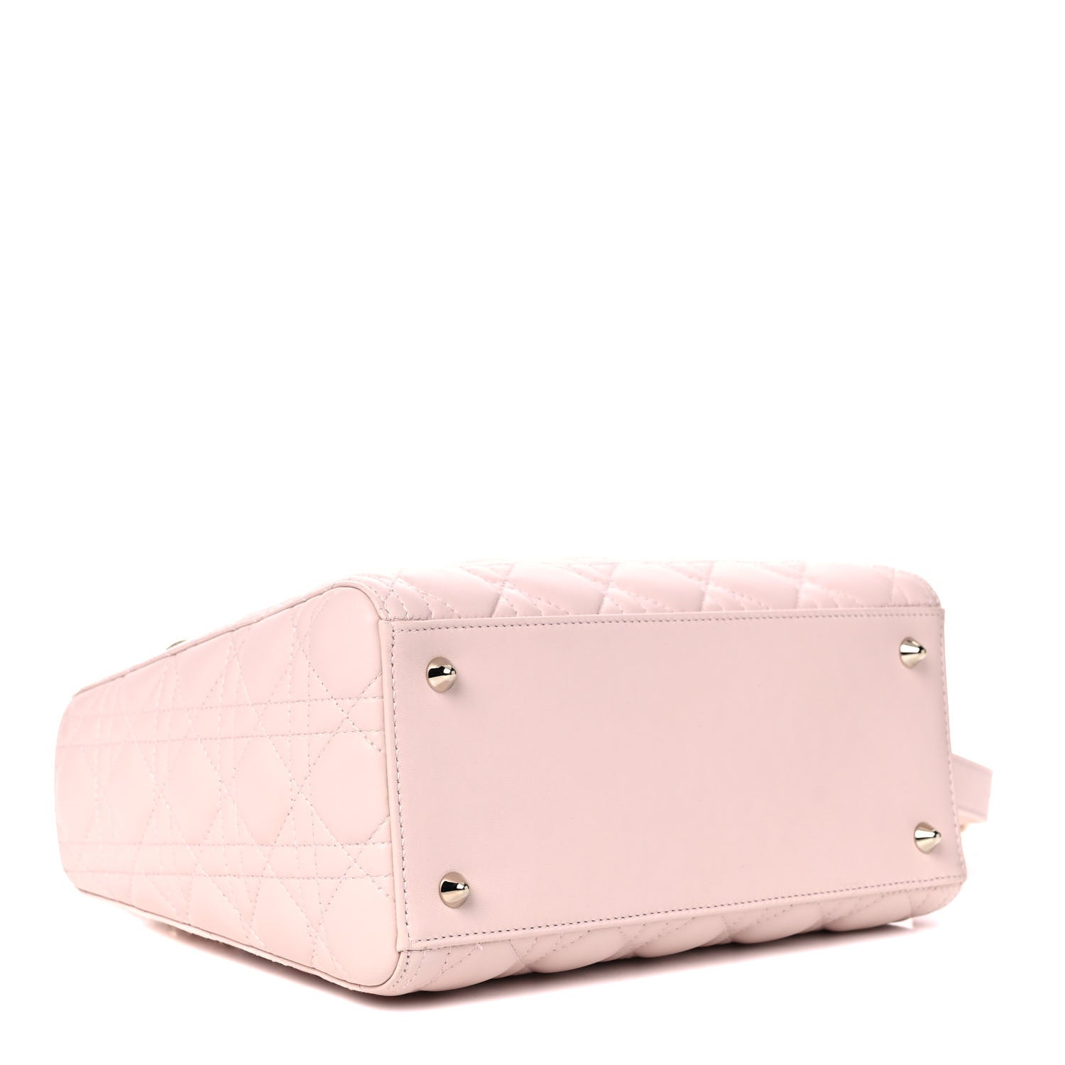 Christian Dior Lambskin Cannage Medium Lady Dior Light Pink 4 of 13