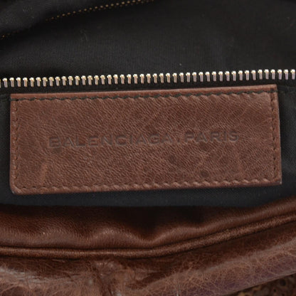Balenciaga Agneau Giant Brogues Hardware Office Tote Chocolate Brown 5 of 7