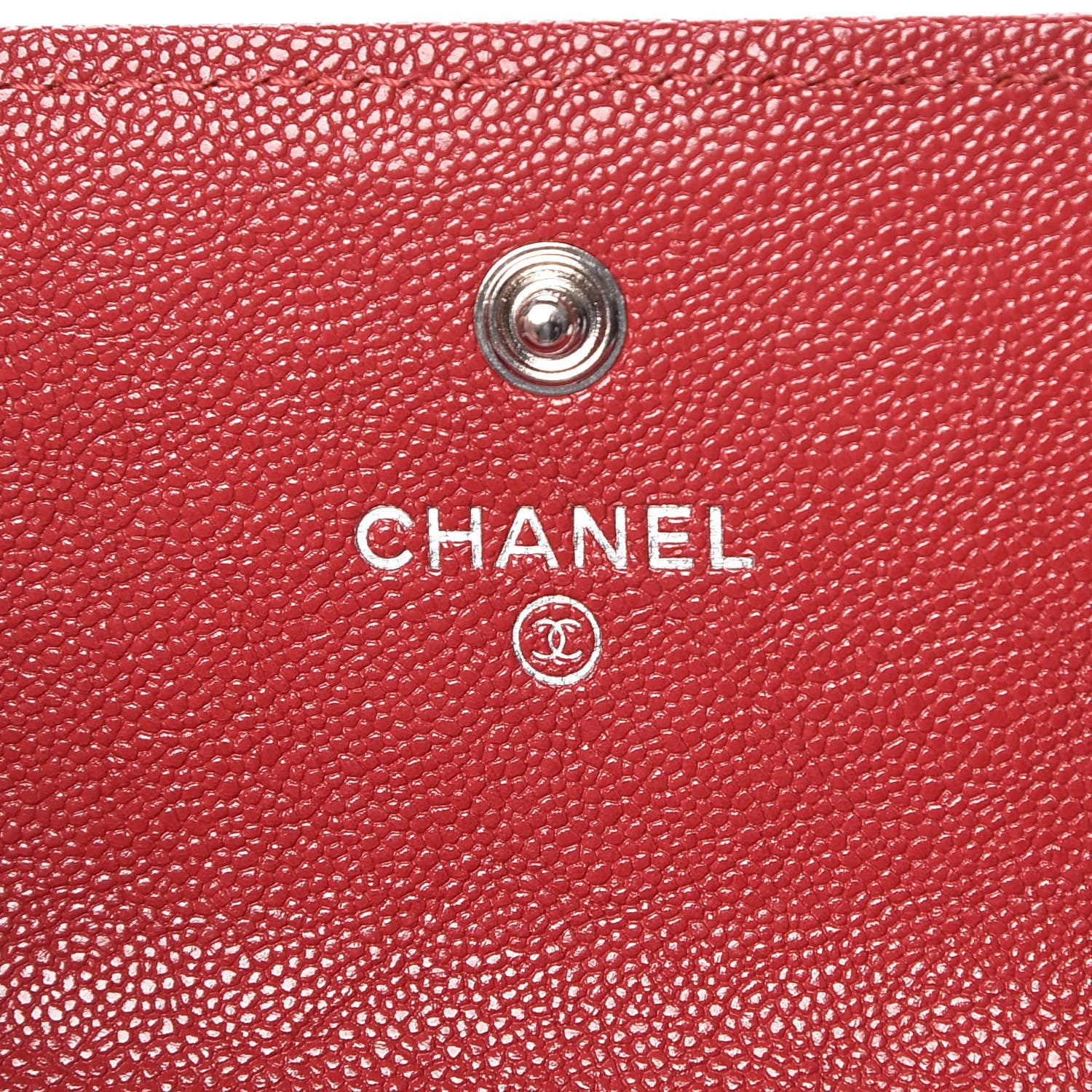 Chanel Caviar Quilted Boy Flap Wallet Red 6 of 9