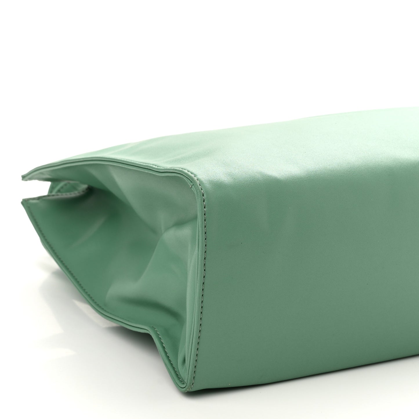 Vegan Leather Medium Shopping Bag Sage