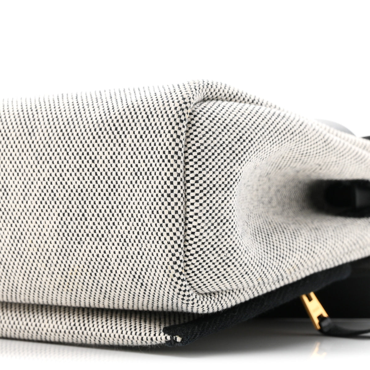 Hermes Military Toile Vache Hunter Herbag Zip Retourne 20 Ecru Black 19 of 21