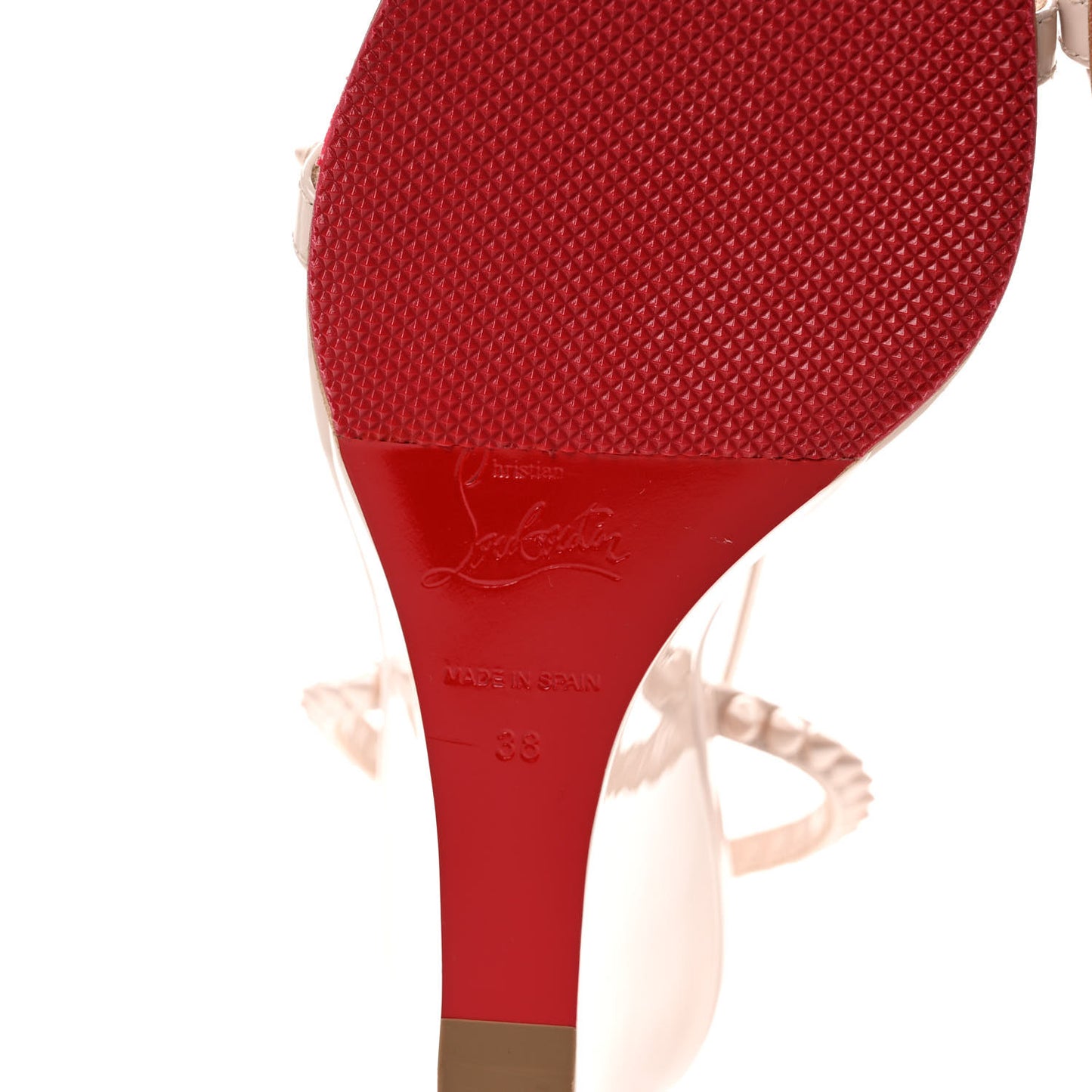 Calfskin So Me Spike 85 Wedge Sandals 38 Leche