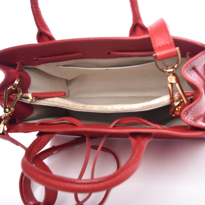 Mansur Gavriel Tumble Calfskin Mini Sun Bag Red 5 of 6