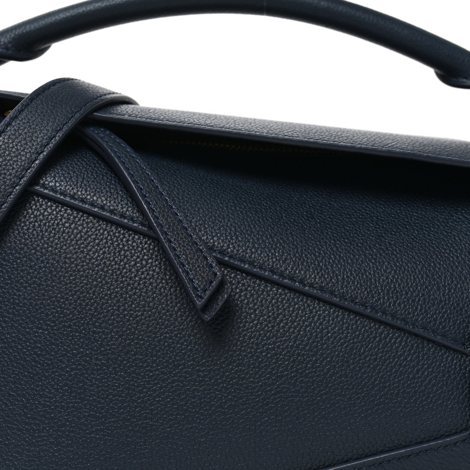 Loewe Soft Grained Calfskin Small Puzzle Edge Bag Navy 7 of 9