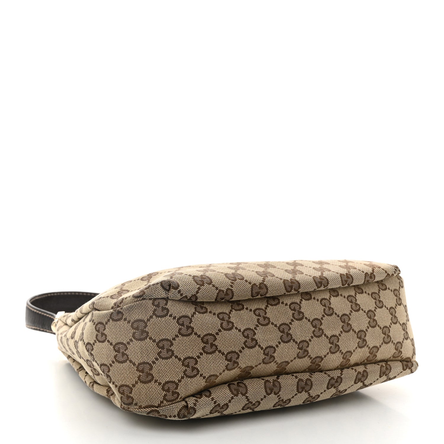 Gucci Monogram Medium New Ladies Web Hobo Dark Brown 4 of 11
