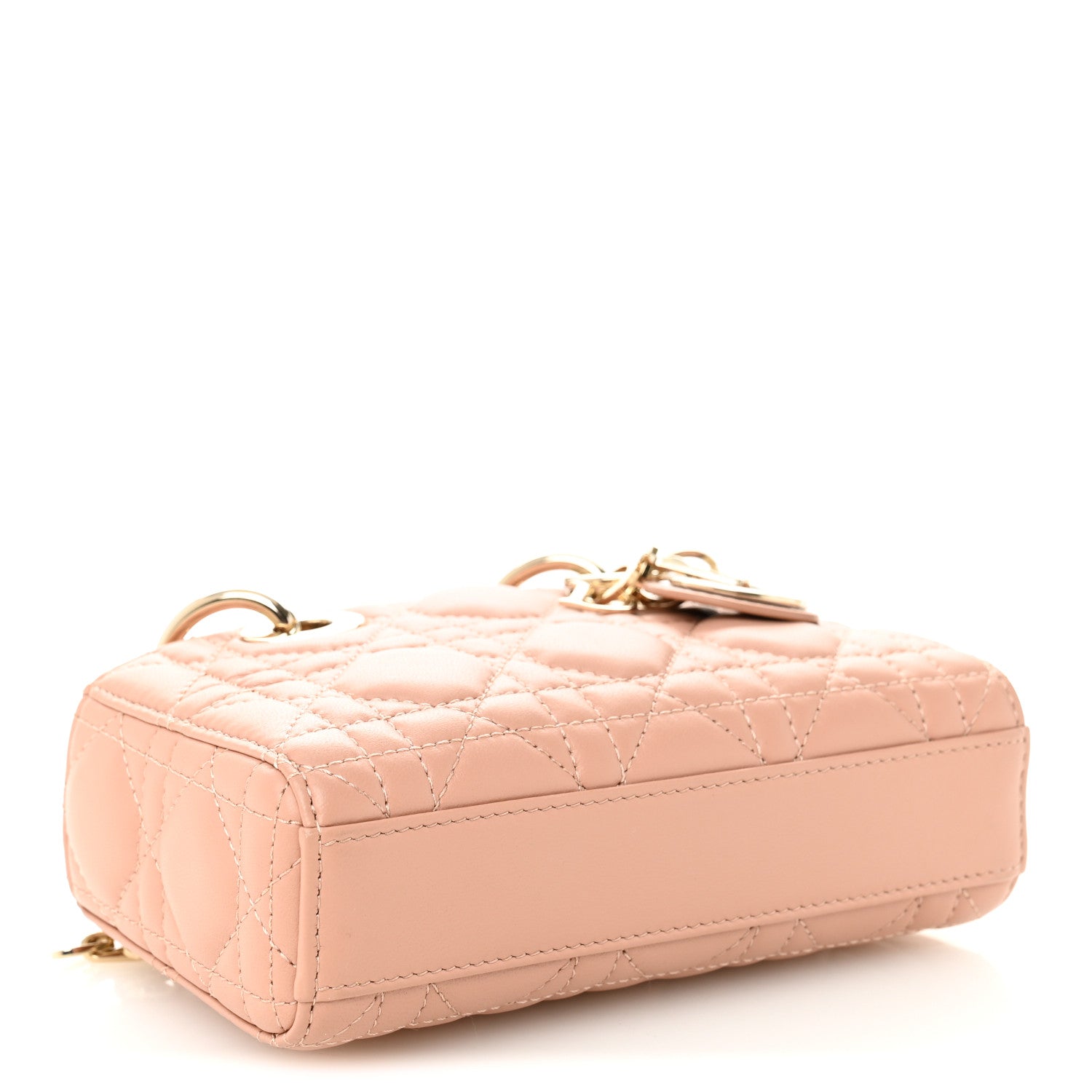Christian Dior Lambskin Cannage Micro Lady D-Joy Rose Des Vents 4 of 11