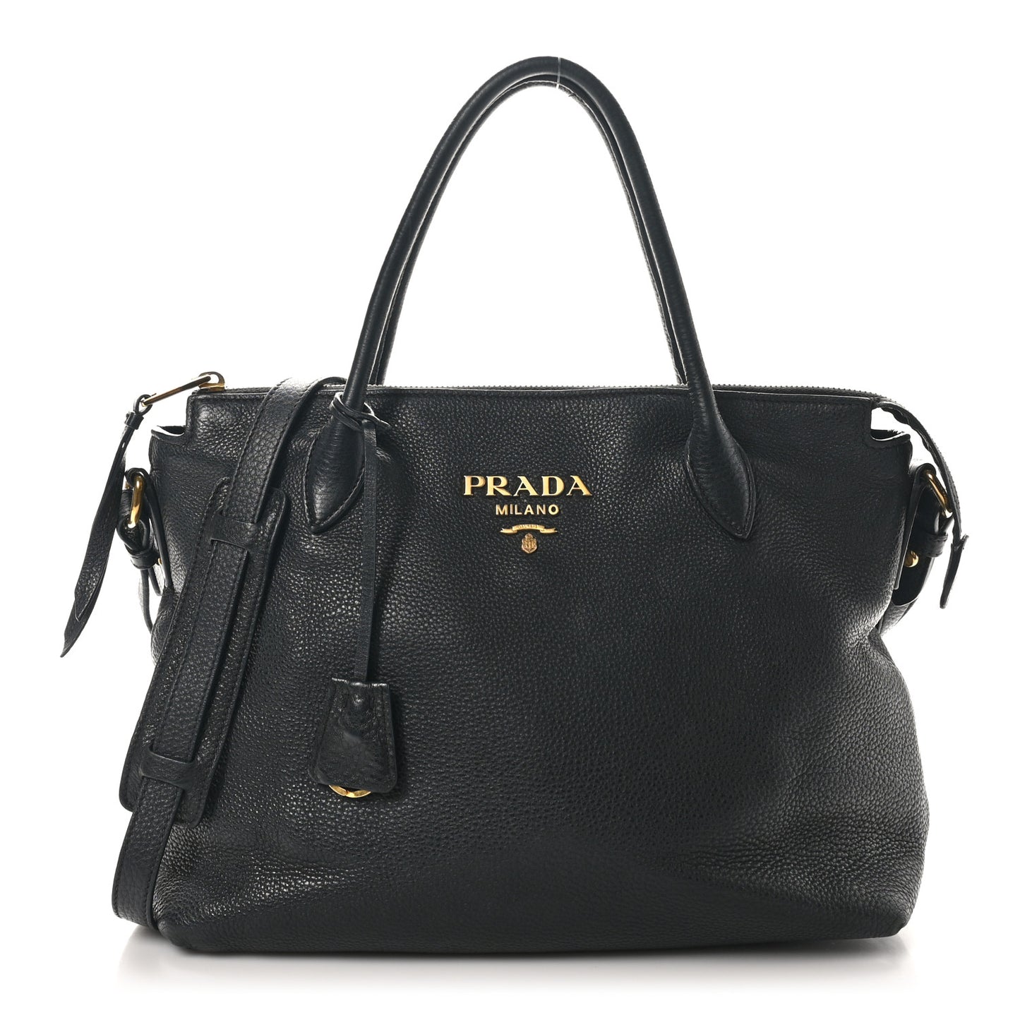 Vitello Daino Tote Black