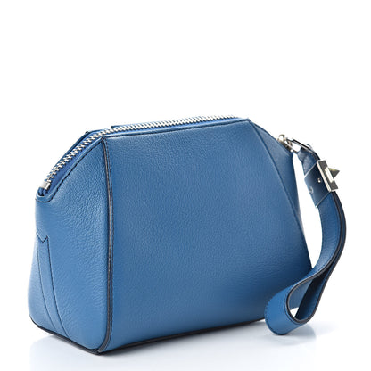 Givenchy Sugar Goatskin Small Antigona Beauty Wristlet Medium Blue 3 of 10
