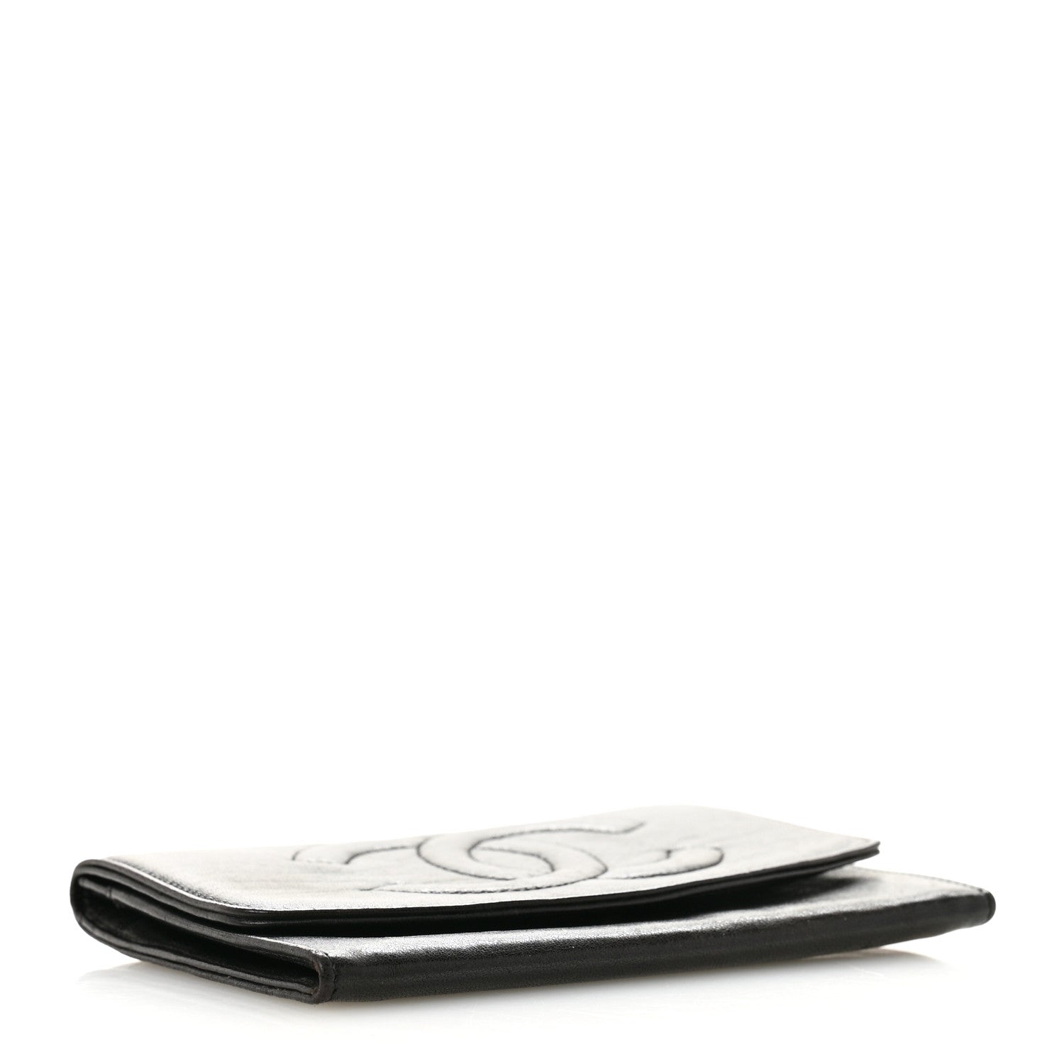 Chanel Lambskin Timeless CC Flap Wallet Black 4 of 13
