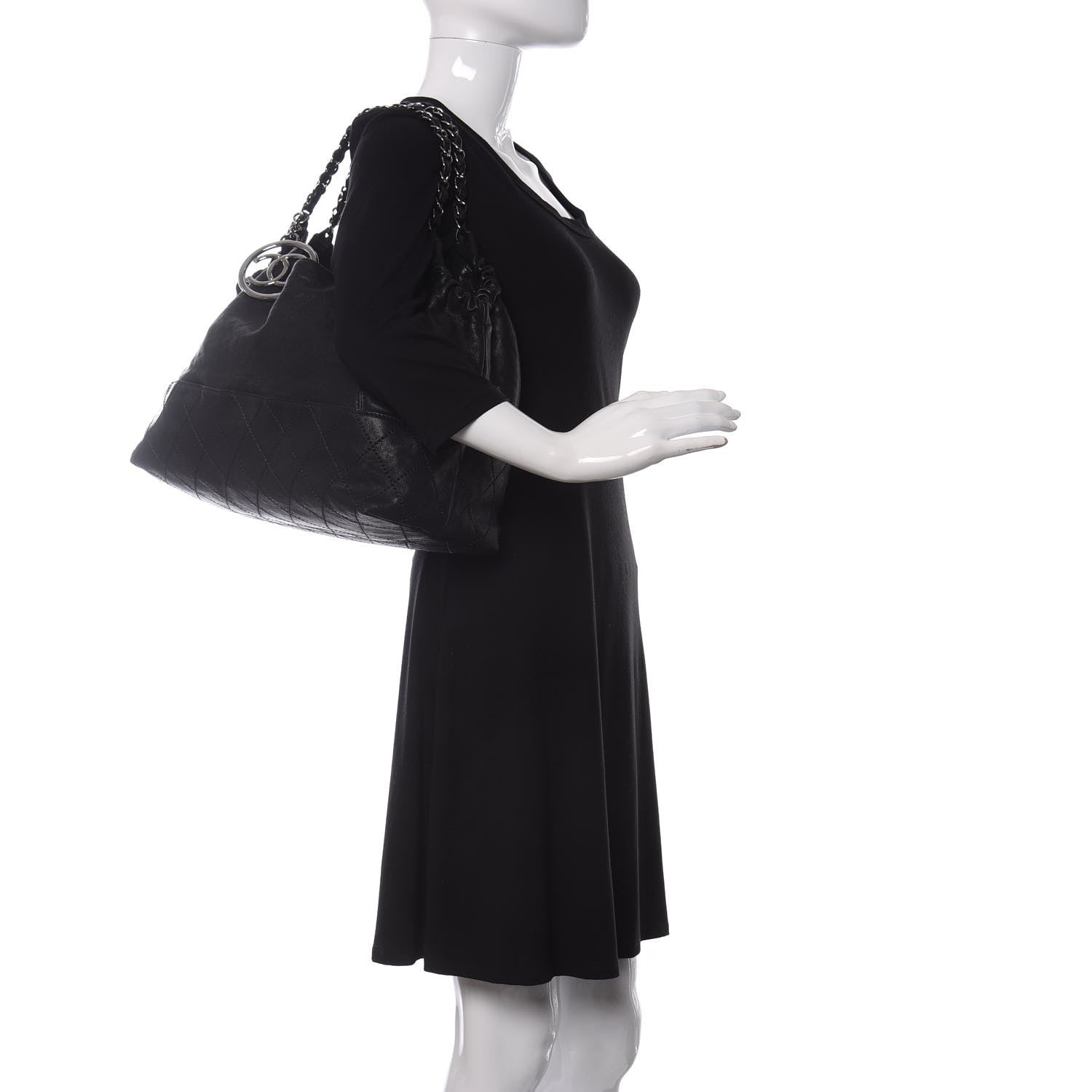 Chanel Calfskin Baby Coco Cabas Black 2 of 11