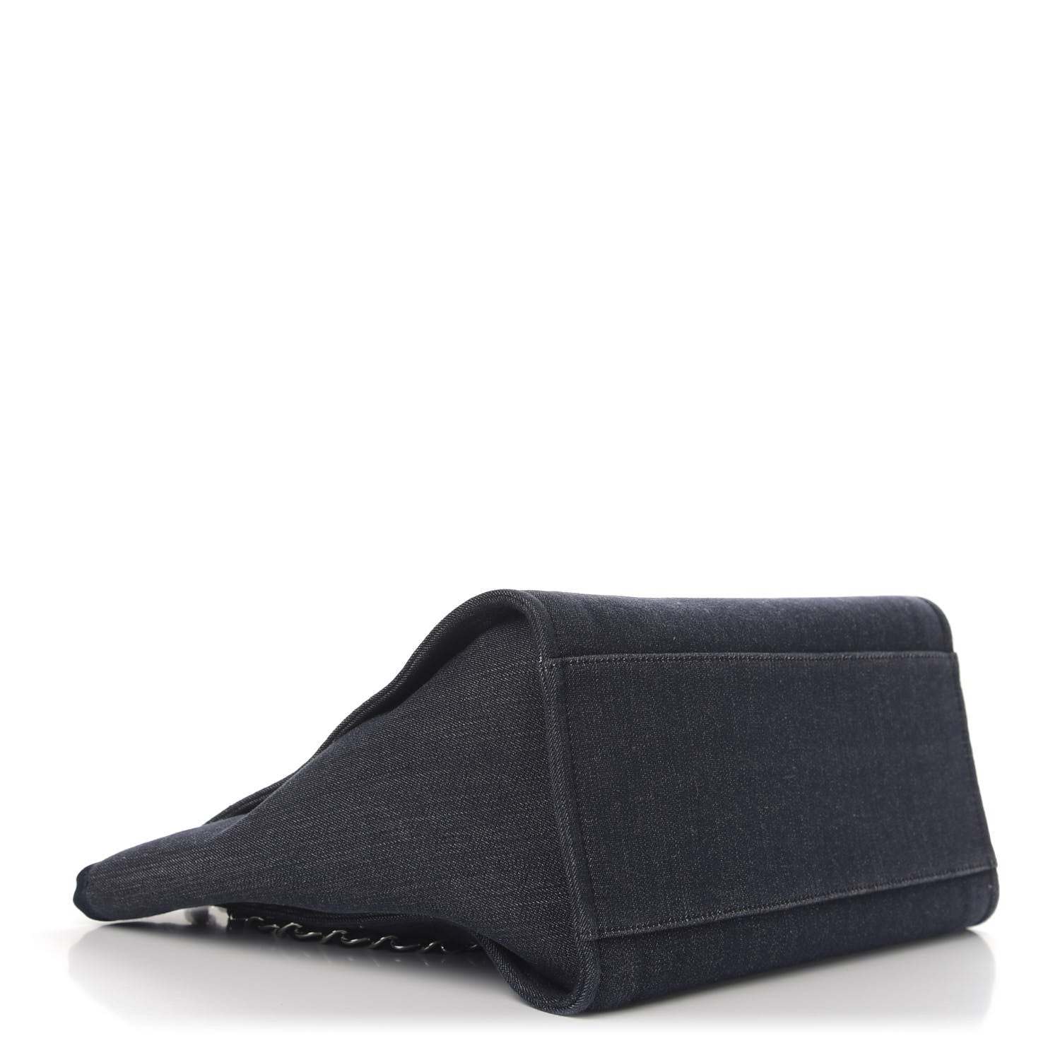 Chanel Denim Medium Deauville Tote Dark Blue 5 of 11
